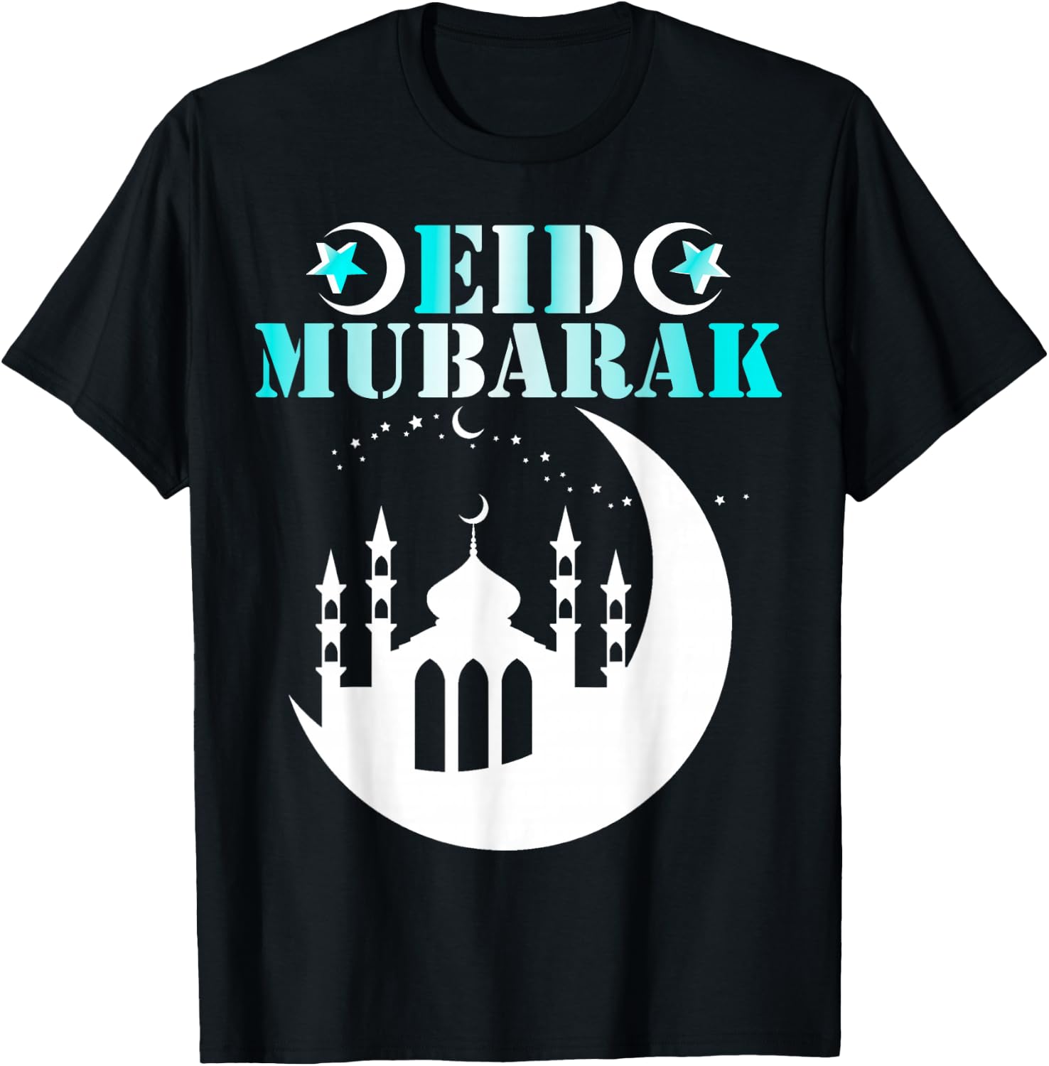 Happy Eid for Eid Al Fitr and Eid Al Adha - Eid Mubarak 2026 T-Shirt - T-Shirt | Black