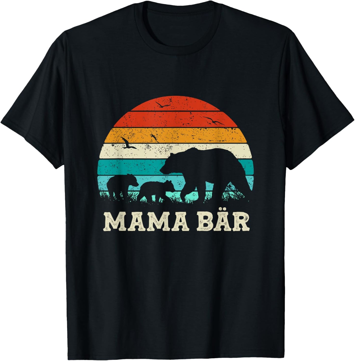 Mutter Baby Sohn Tochter Kinder Beste Mama Bär Muttertag T-Shirt - T-Shirt | Black