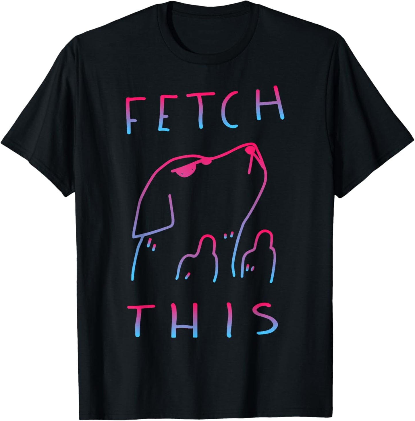 Fetch This dog cute Women Girls Kids T-Shirt - T-Shirt | Black