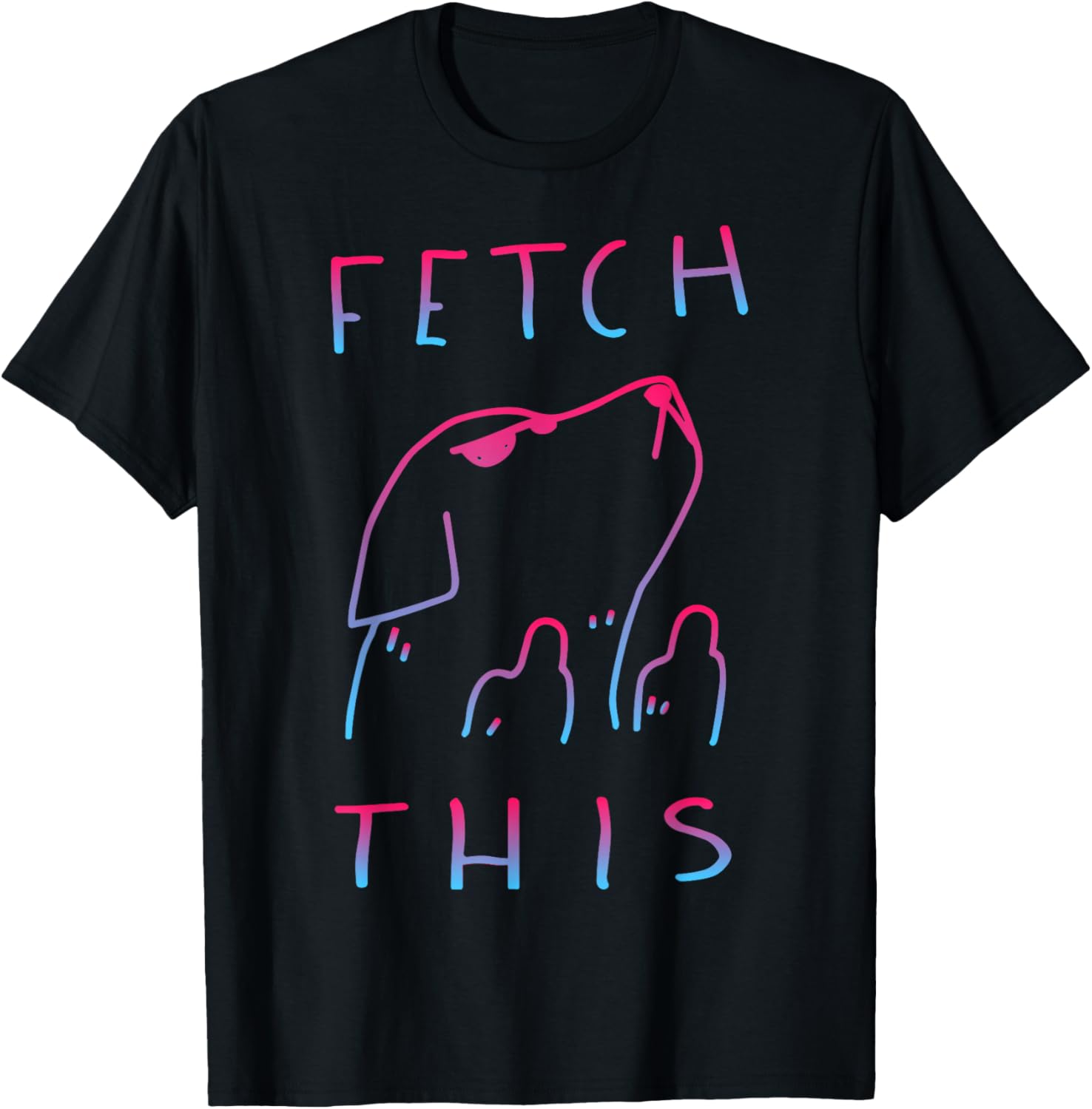 Fetch This dog cute Women Girls Kids T-Shirt - T-Shirt | Black