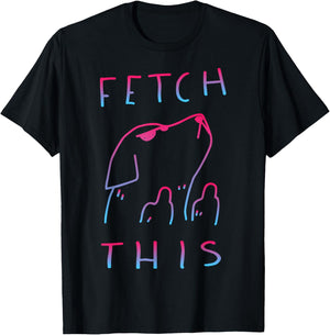 Fetch This dog cute Women Girls Kids T-Shirt - T-Shirt | Black