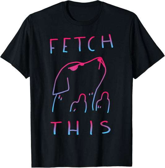 Fetch This dog cute Women Girls Kids T-Shirt - T-Shirt | Black