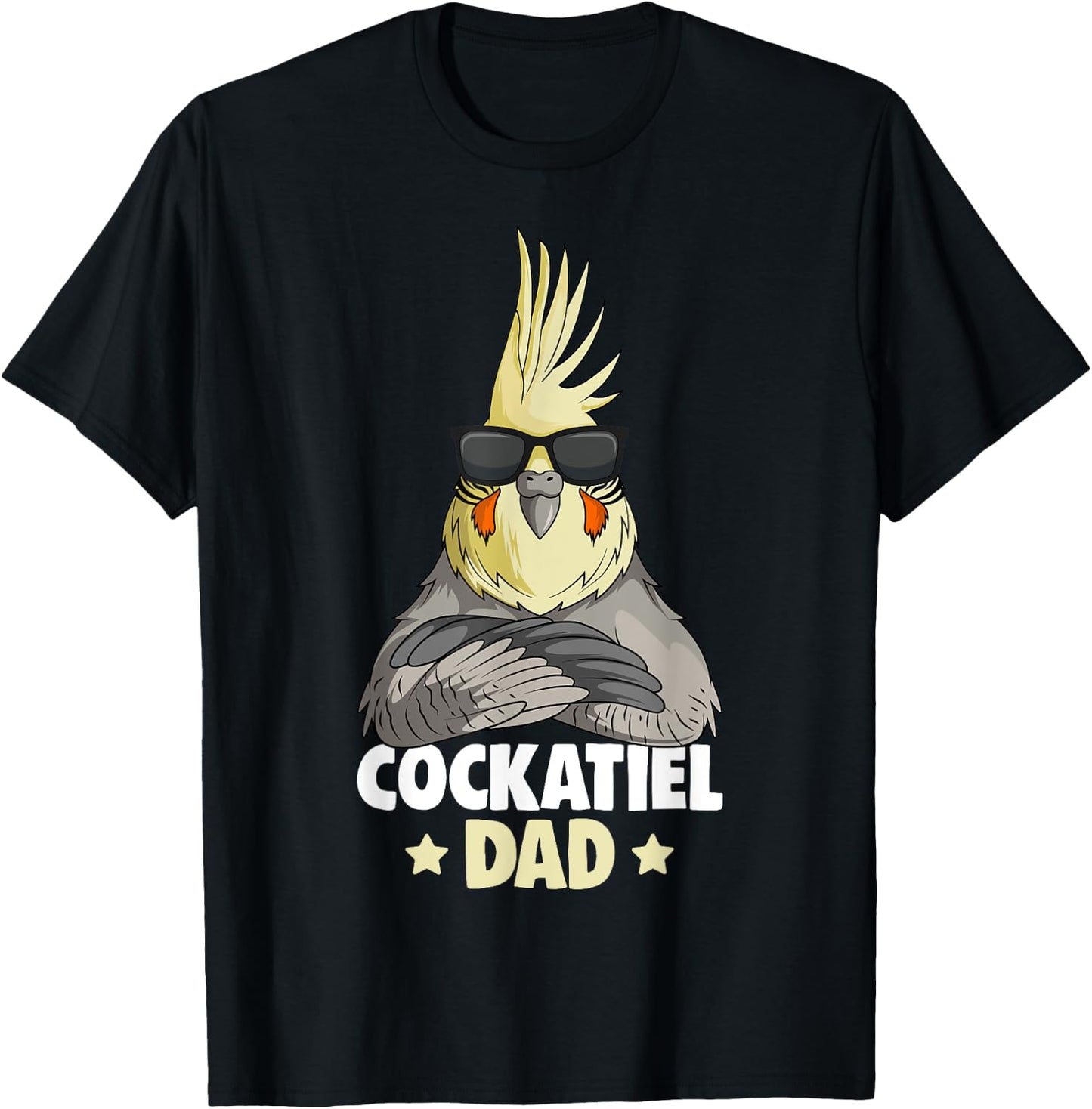Cockatiel Dad Bird T-Shirt - T-Shirt | Black