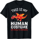 This Is My Human Costume I'm Really A Dragon Funny Dragon T-Shirt - T-Shirt | Black