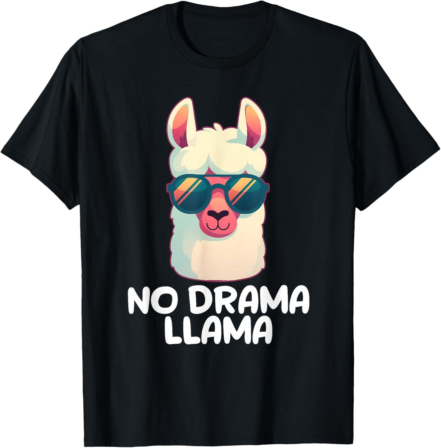 No Drama Llama T-Shirt - T-Shirt | Black