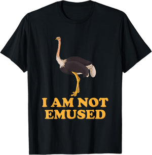 I Am Not Emused Gift A Australian Wildlife Fan T-Shirt - T-Shirt | Black
