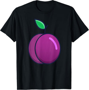 Plum Costume Fancy Dress Fruit Costume Plum , purple T-Shirt - T-Shirt | Black