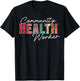 Community Health Worker Appreciation Leopard T-Shirt - T-Shirt | Black