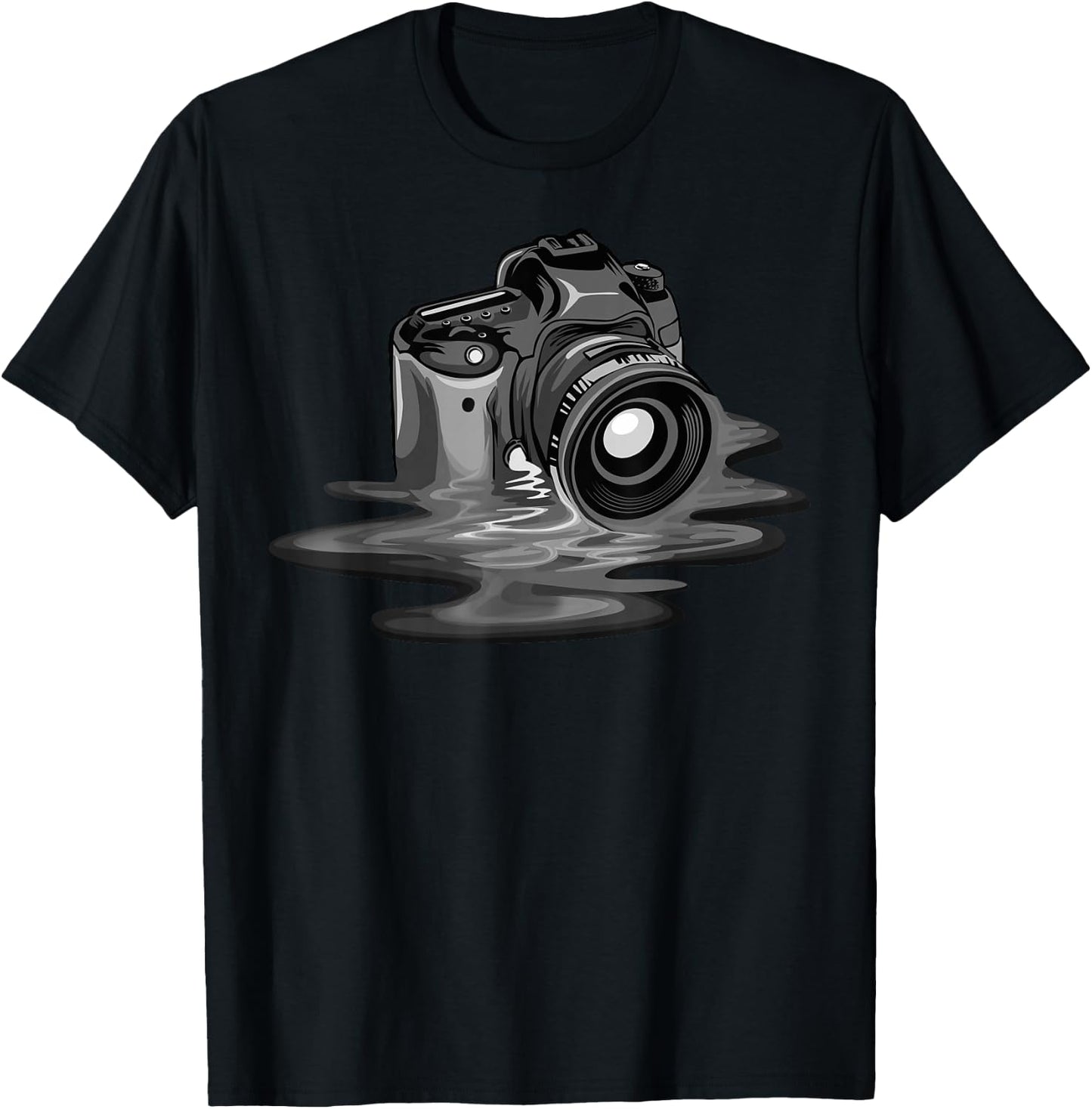 Funny Camera Gift Photographers Men Women Photography T-Shirt - T-Shirt | Black