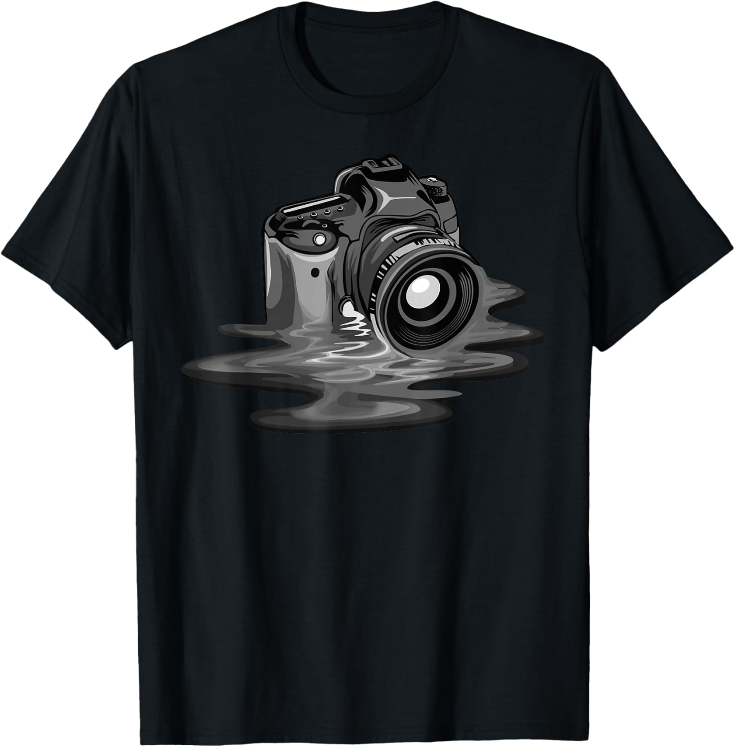 Funny Camera Gift Photographers Men Women Photography T-Shirt - T-Shirt | Black