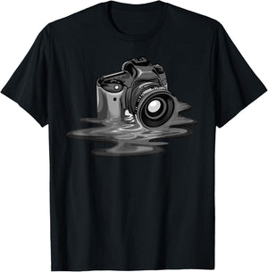 Funny Camera Gift Photographers Men Women Photography T-Shirt - T-Shirt | Black