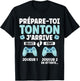 Male Gamer Announcement Pregnancy Prepare Toi Tonton J'arrive , Black, S T-Shirt - T-Shirt | Black