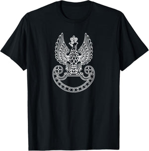 Polish Land Forces Army Poland Armed Forces Military Eagle T-Shirt - T-Shirt | Black