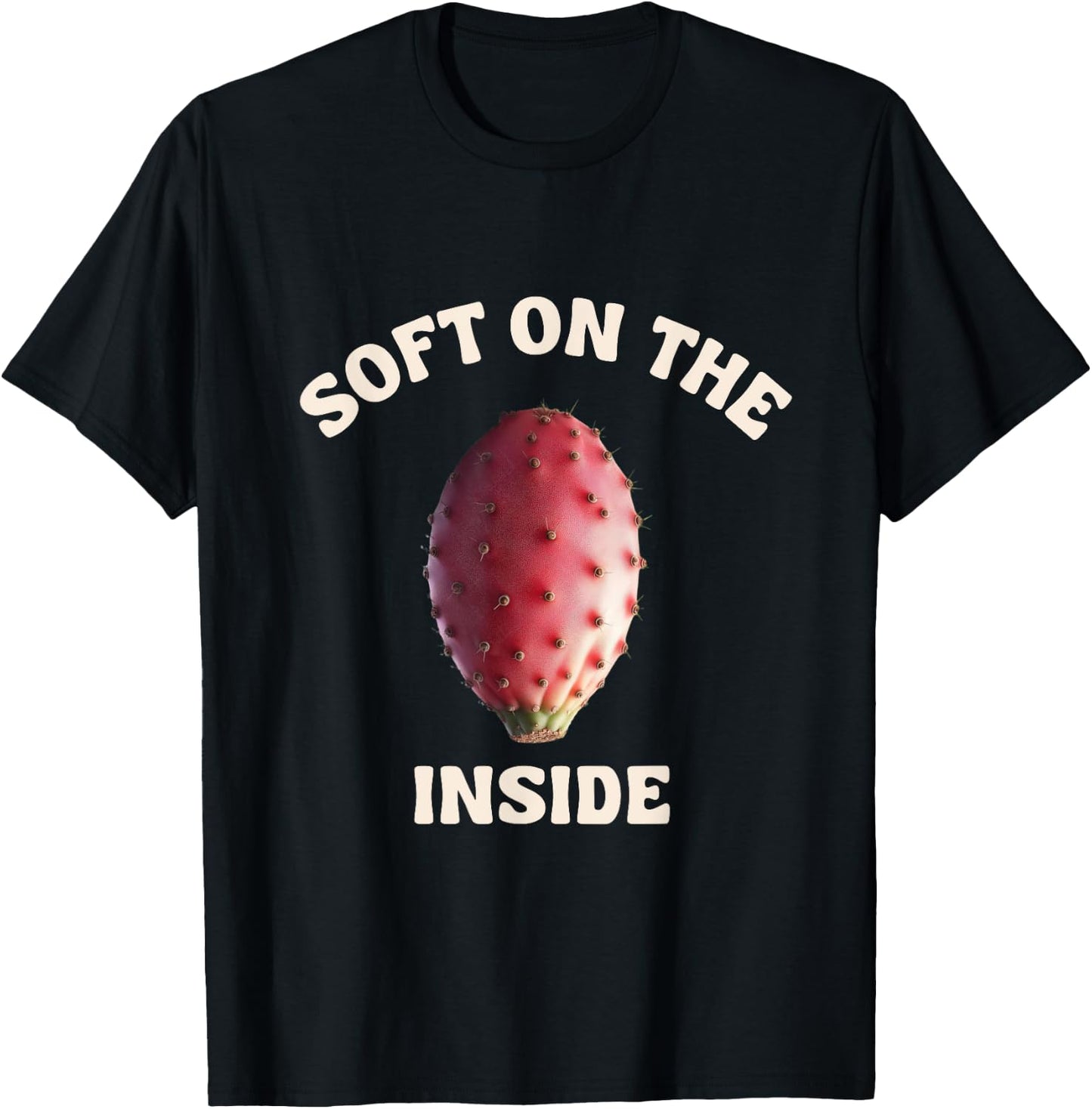 Sabra Soft On The Inside Cactus Pear Tsabar Israel Hebrew T-Shirt - T-Shirt | Black