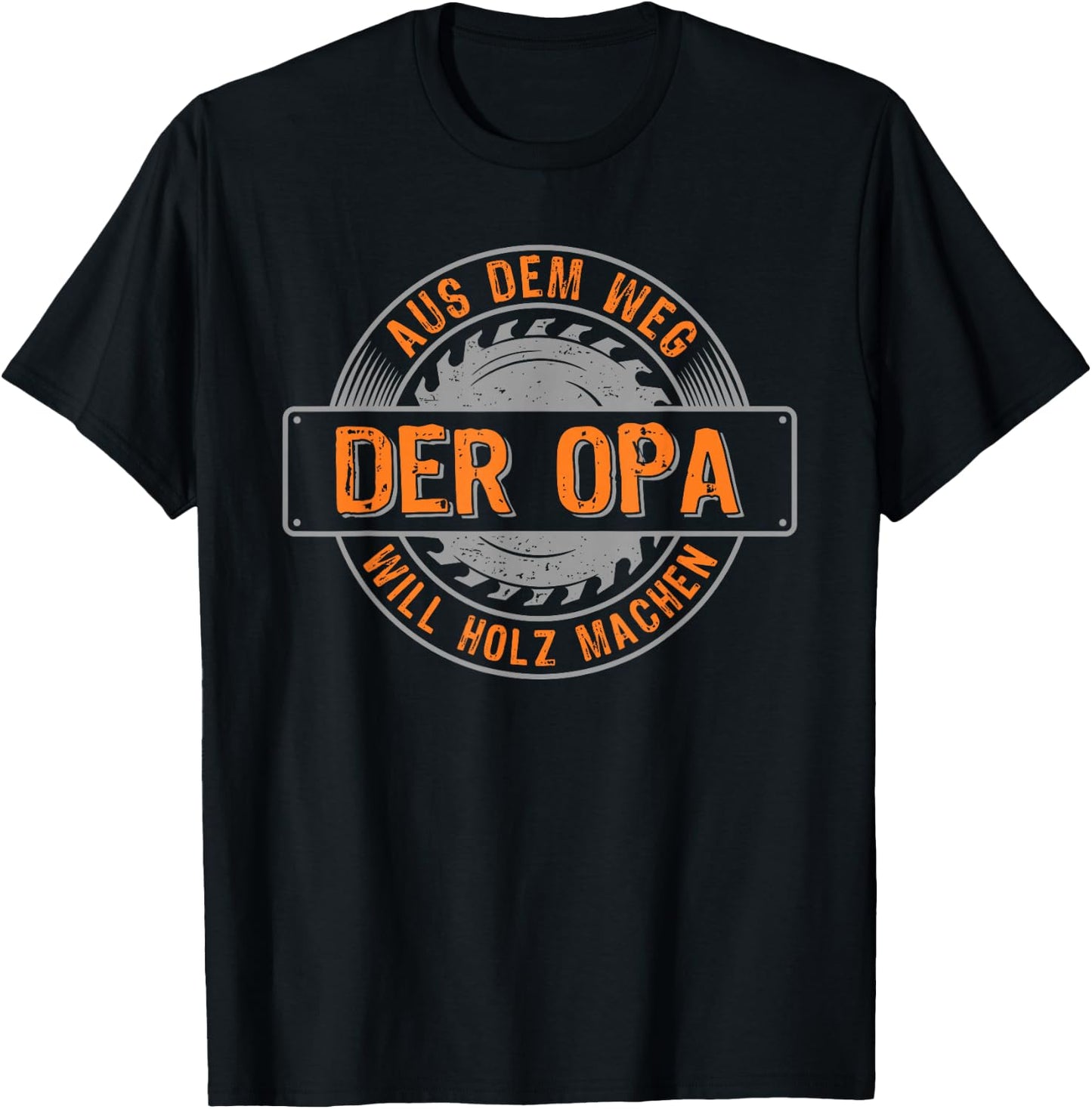 Men's Lumberjack Opa will Holz machen Säge Woodworker , black, s T-Shirt - T-Shirt | Black
