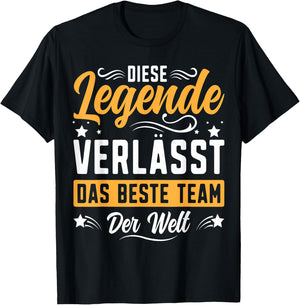 Abschiedsgeschenk Kollegen Abschied Jobwechsel Ruhestand T-Shirt - T-Shirt | Black