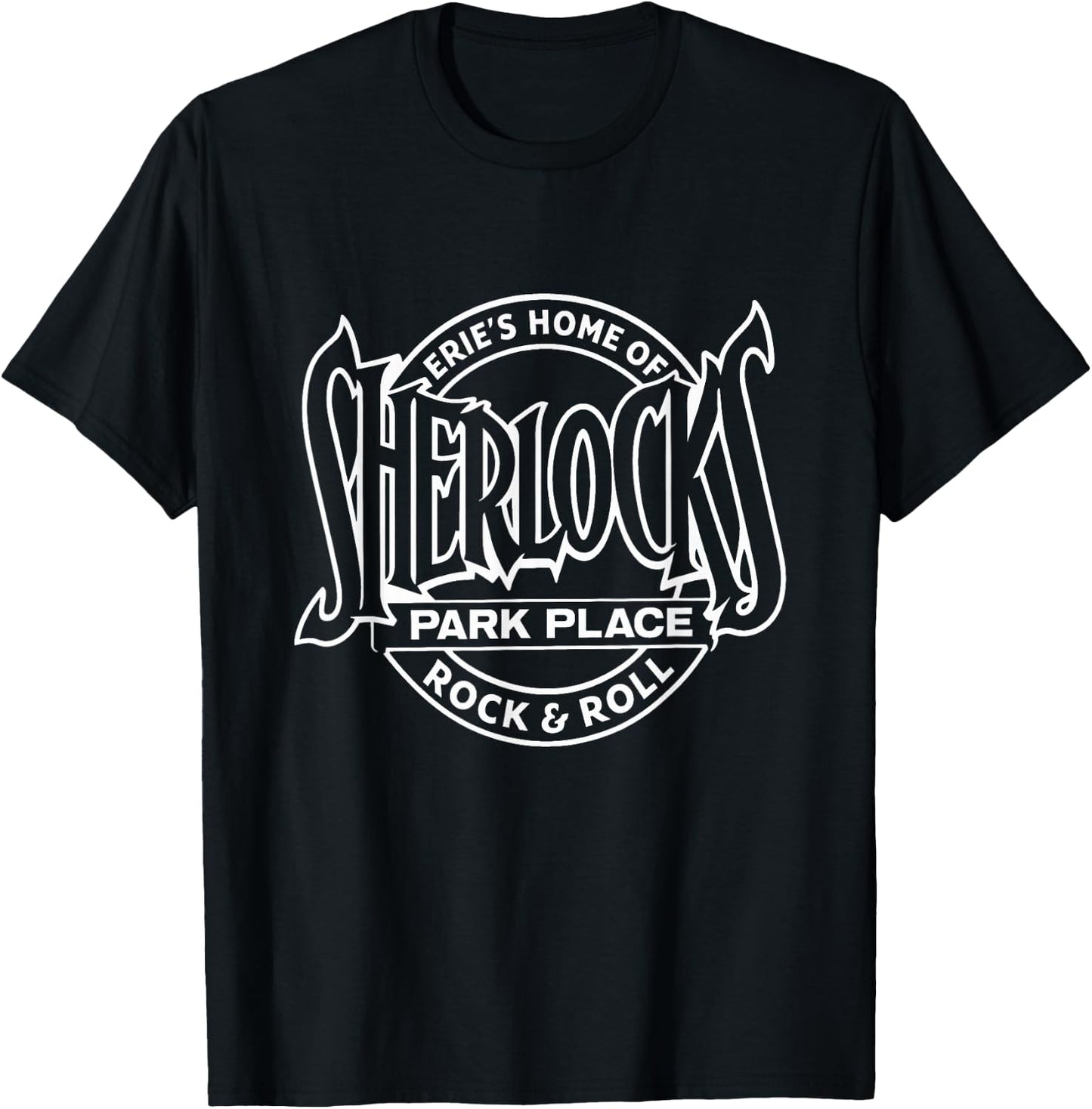 Sherlock's Park Place Erie's Home of Rock and Roll T-Shirt - T-Shirt | Black