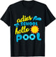 Adios School Hello Pool Gift Teachers Year End Party Women Girls Kids T-Shirt - T-Shirt | Black