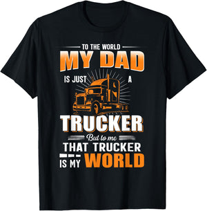 My Son Is A Trucker Shirt For Mom And Dad, Women T-Shirt - T-Shirt | Black