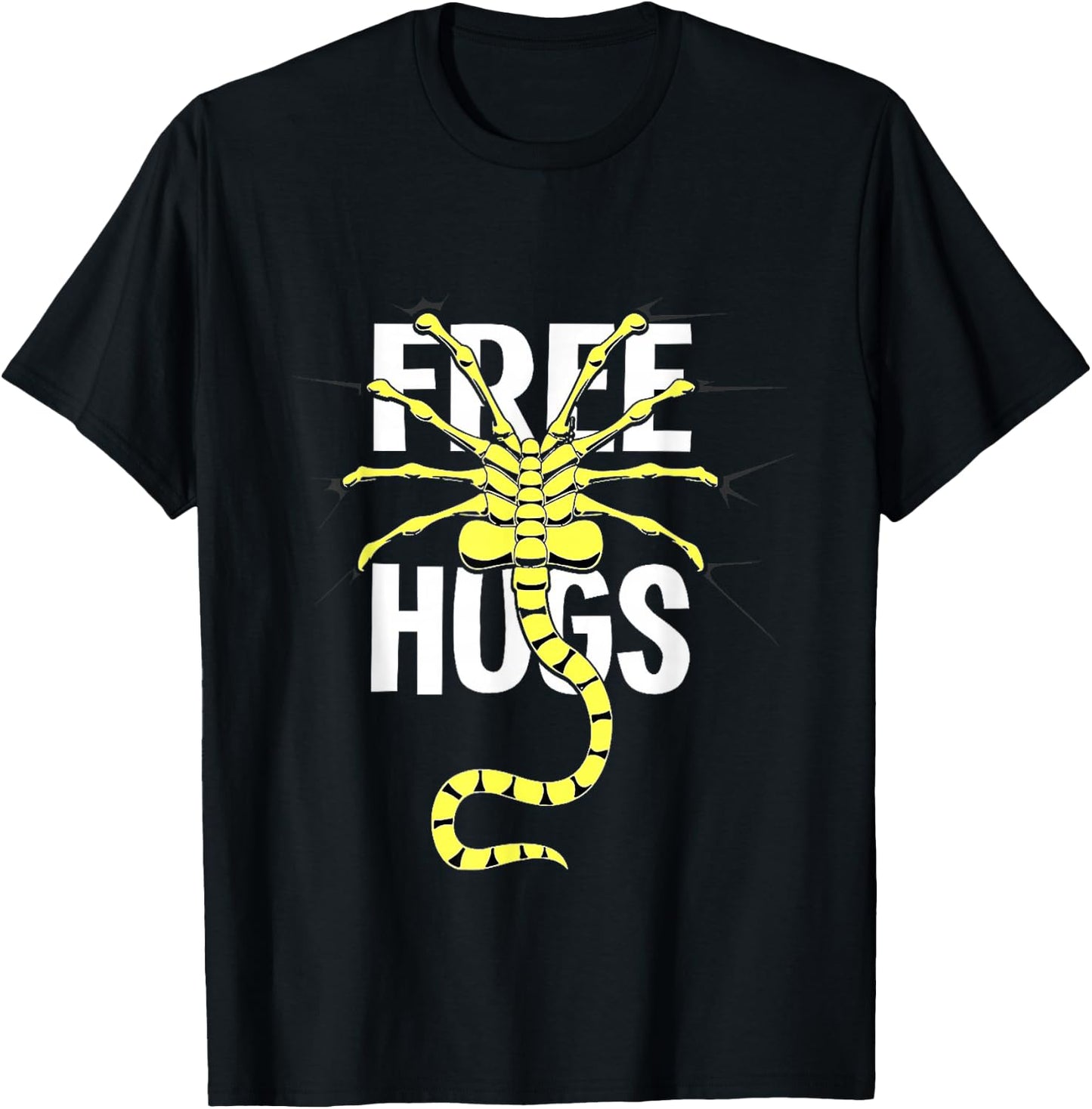 Free Hugs Alien T-Shirt - T-Shirt | Black