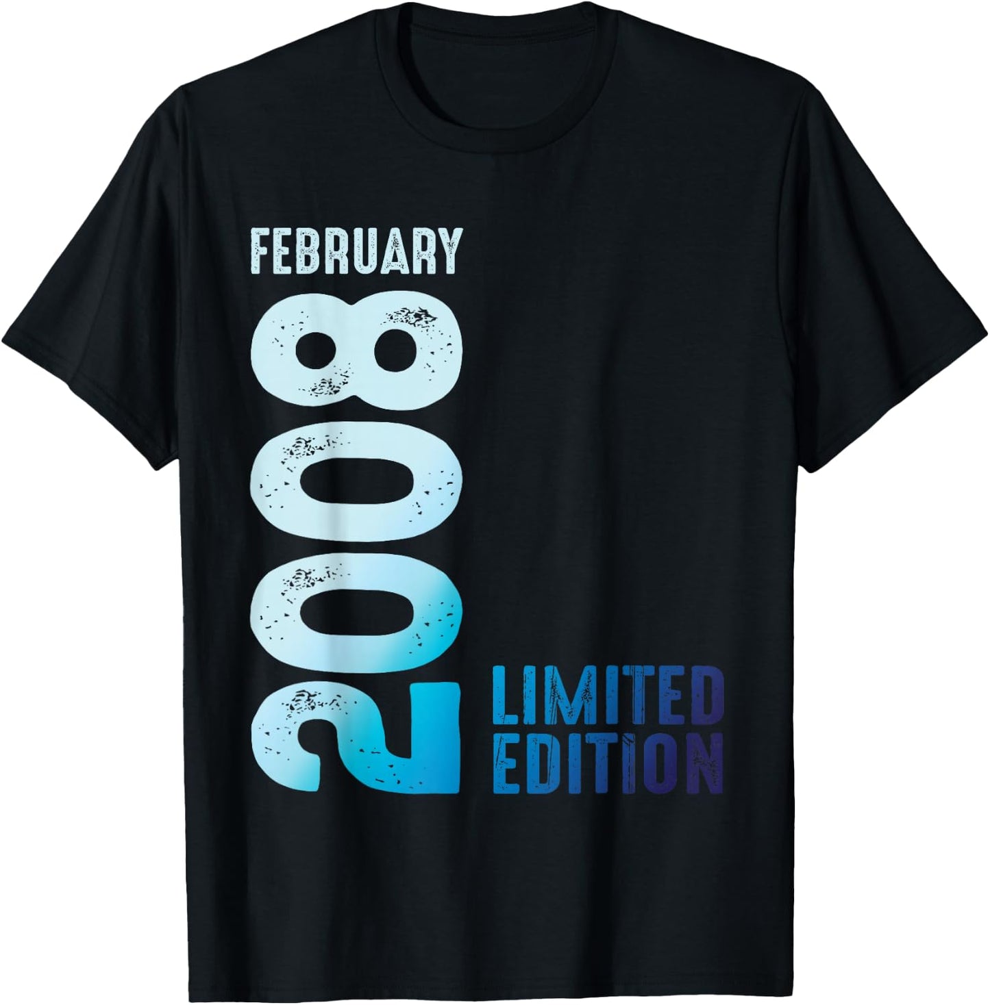 Limited Edition 2008 February 2008 T-Shirt - T-Shirt | Black