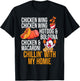 Chicken Wing Chicken Wing Hot Dog And Bologna Men Women Girls Kids T-Shirt - T-Shirt | Black