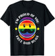 Gay Pride Proud Dad LGBT Parent Father’s Day T-Shirt - T-Shirt | Black