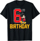 Disney - Mickey Mouse My 6th Birthday T-Shirt - T-Shirt | Black