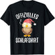 Official Sleep Shirt Owl Sleeping Saying , black T-Shirt - T-Shirt | Black