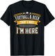 Football und Bier Deshalb bin ich hier Gift, Gift T-Shirt - T-Shirt | Black