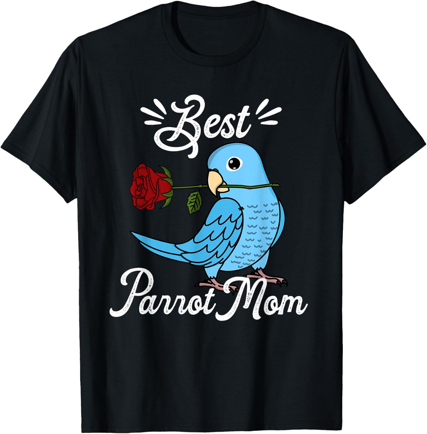 Best Parrot Mom I Blue Parrotlet T-Shirt - T-Shirt | Black