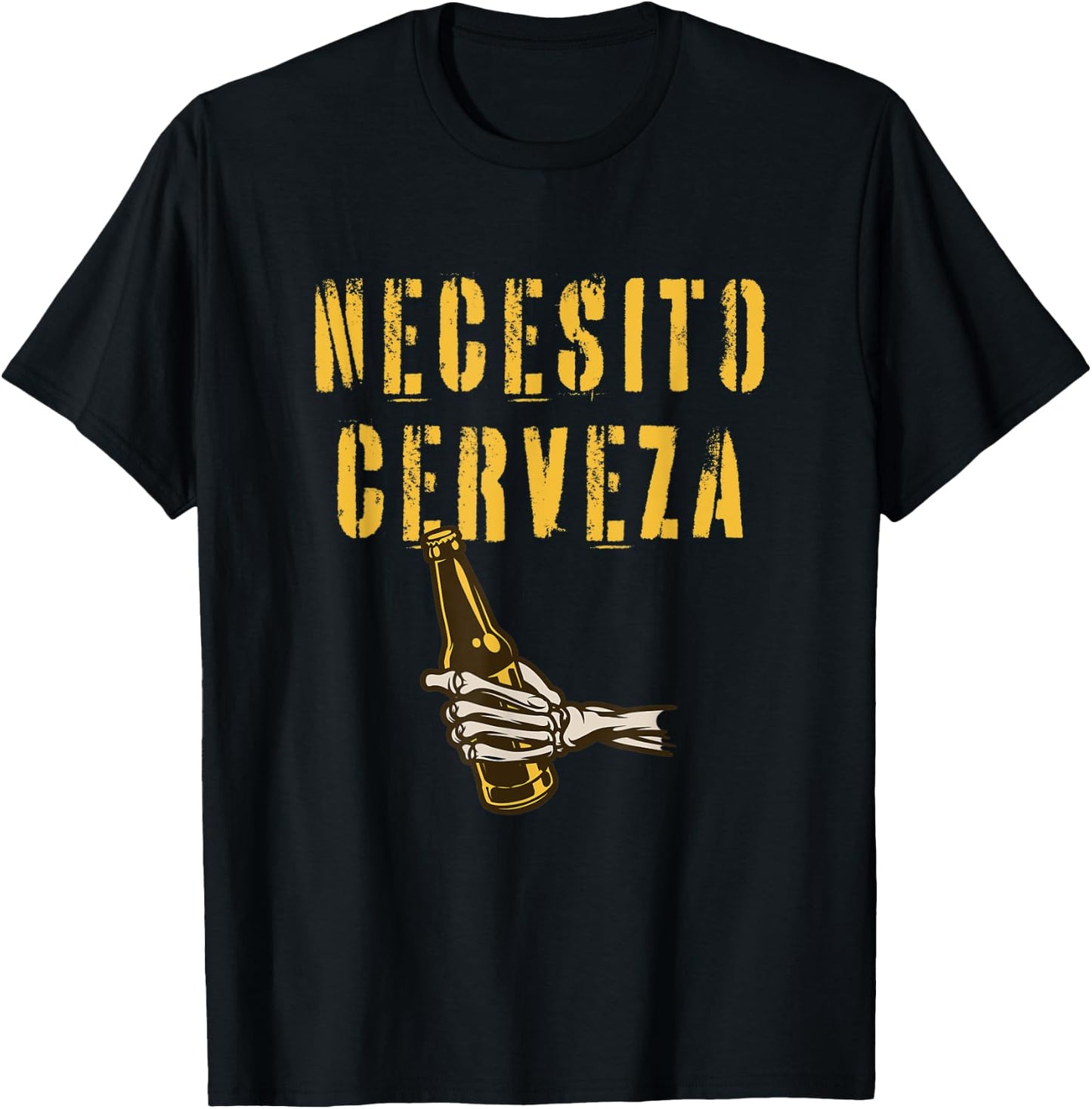 Drink Mexican Beer Necesito Cerveza T-Shirt - T-Shirt | Black