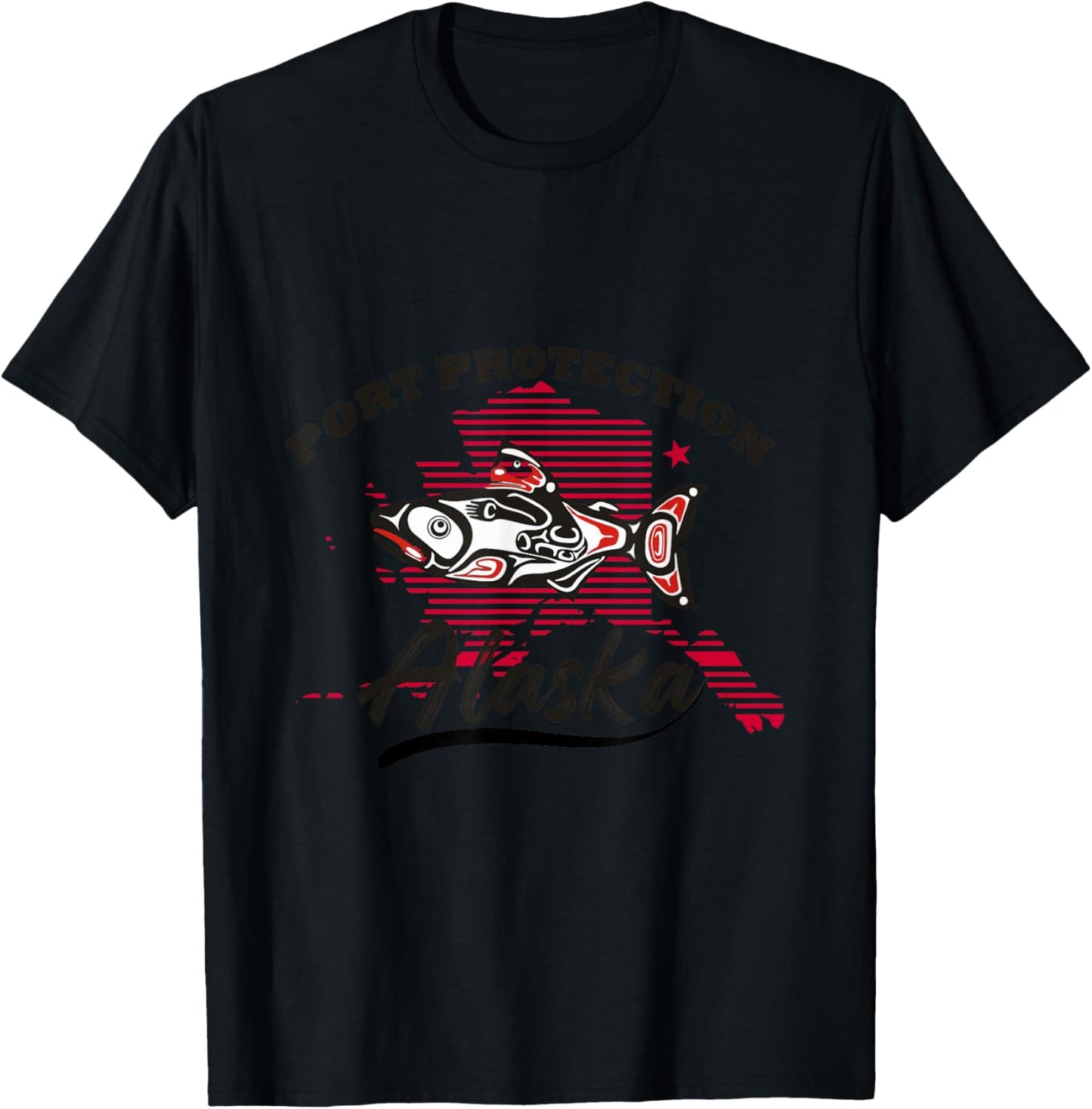 Port Protection Alaska Vacation Adventure Wildlife Trip T-Shirt - T-Shirt | Black