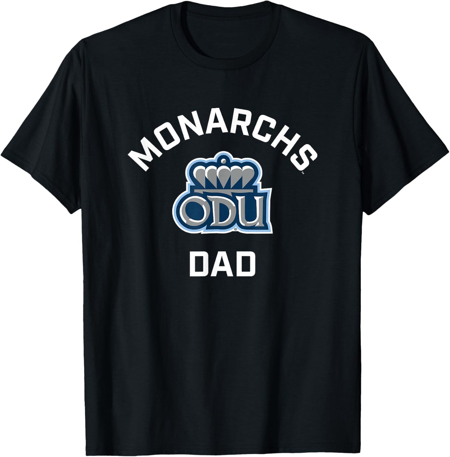 Old Dominion University ODU Monarchs Arched Dad T-Shirt - T-Shirt | Black