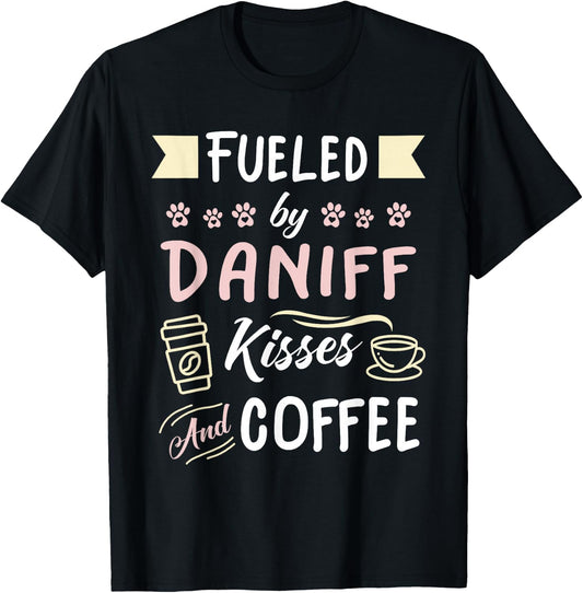 Daniff Mom Daniff Dog Lover Coffee Drinker T-Shirt - T-Shirt | Black