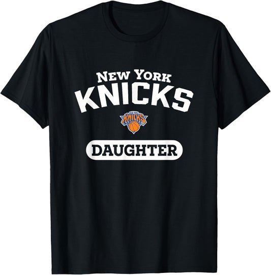 NBA New York Knicks Daughter Arched Team Logo T-Shirt - T-Shirt | Black