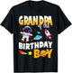 GRANDPA Of The Birthday Boy Astronaut Family Space Planets T-Shirt - T-Shirt | Black