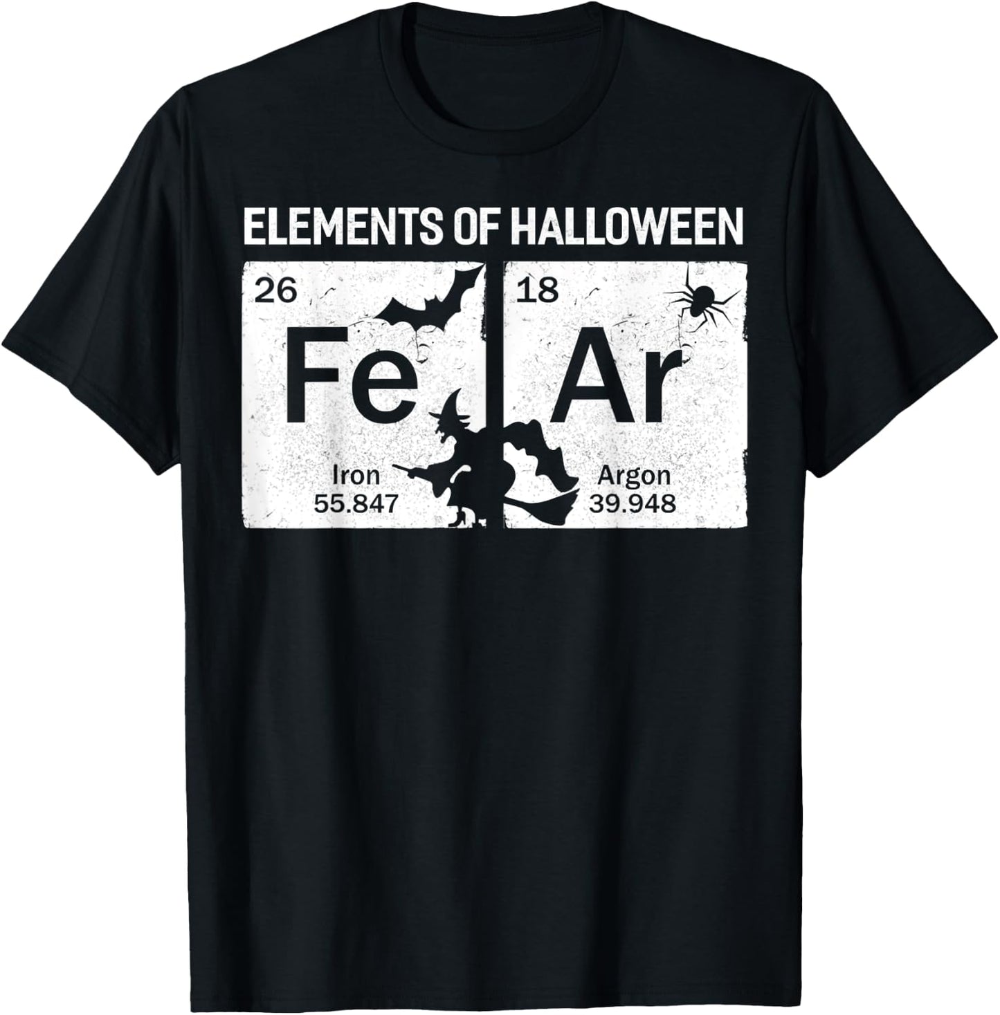 Fe Ar, Element Of Halloween Science T-Shirt - T-Shirt | Black
