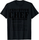 Executive Chef Definition Funny Chef Cook Cooking T-Shirt - T-Shirt | Black