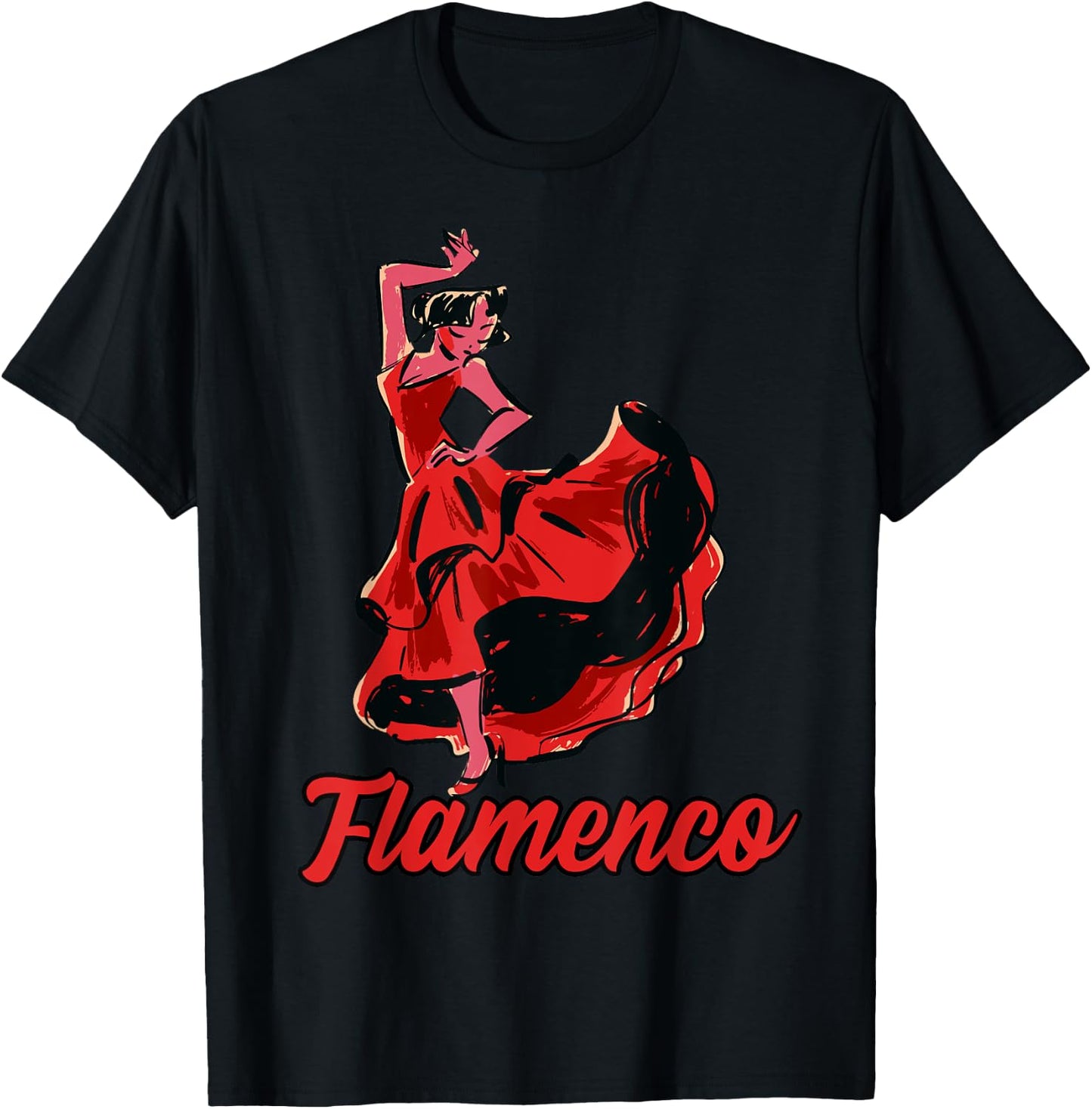 Flamenco Dancer, Flamenco , Flamenco T-Shirt - T-Shirt | Black