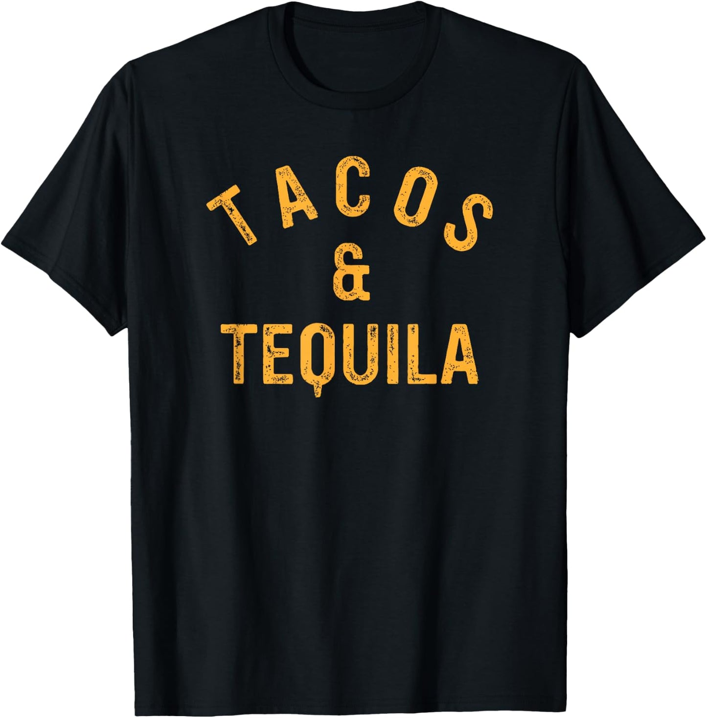 Tacos & Tequila Funny Taco Lover Saying Slogan T-Shirt - T-Shirt | Black