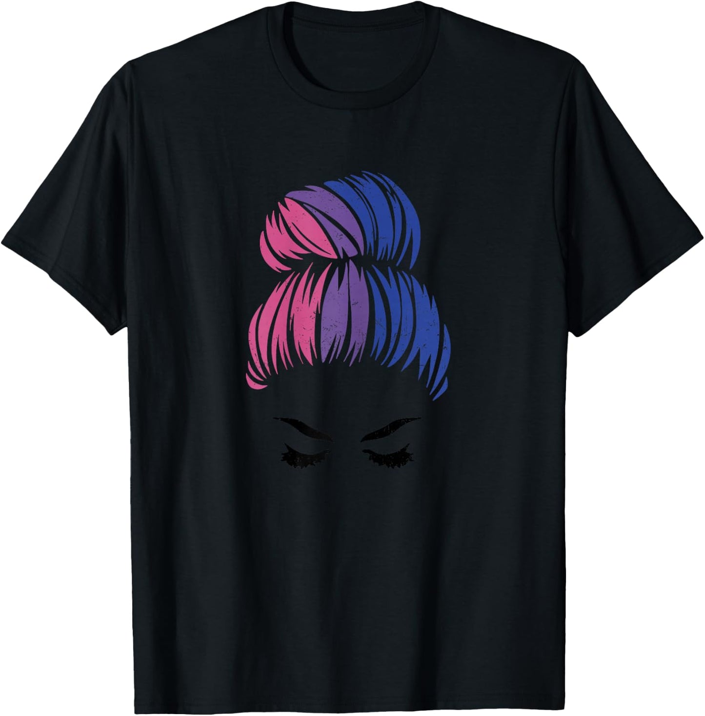 Bisexual Girl Flagge LGBTQ Pride T-Shirt - T-Shirt | Black
