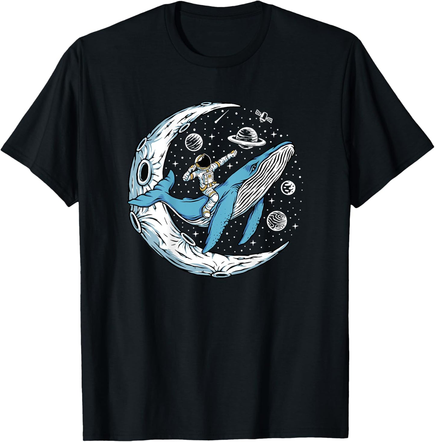 Men's with Back Print T-Shirt - T-Shirt | Black