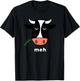 Meh Cow Not In The Mood Cow Funny Grumpy Cow T-Shirt - T-Shirt | Black