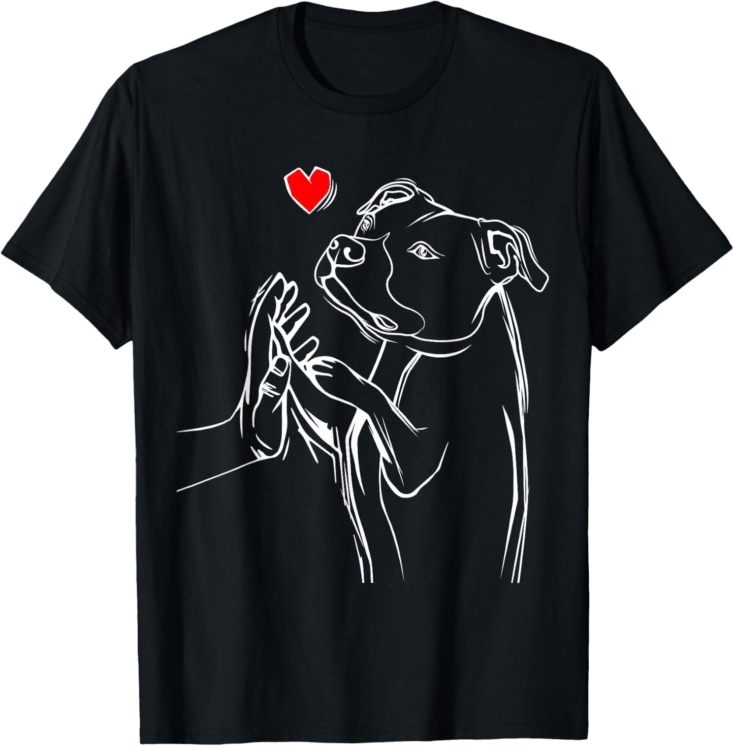American Staffordshire Terrier Dog Amstaff T-Shirt - T-Shirt | Black