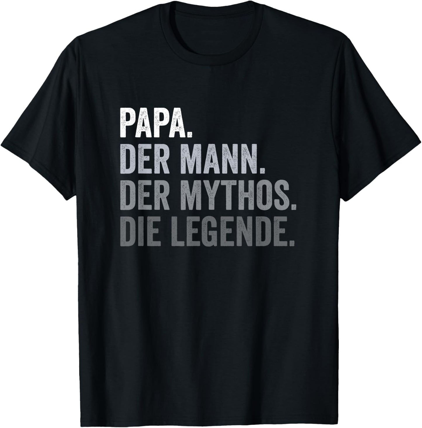 Papa der Mann der Mythos die Legende Vater T-Shirt - T-Shirt | Black