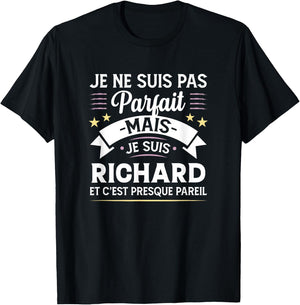 Personalised Gift Richard Humour Man , Black, S T-Shirt - T-Shirt | Black