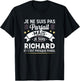 Personalised Gift Richard Humour Man , Black, S T-Shirt - T-Shirt | Black