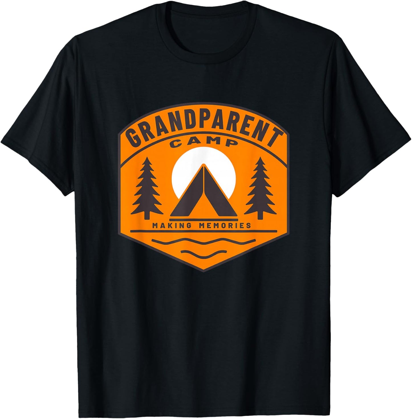Grandparent Camp Fun Family Cousin Camping Grandchildren T-Shirt - T-Shirt | Black