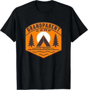 Grandparent Camp Fun Family Cousin Camping Grandchildren T-Shirt - T-Shirt | Black